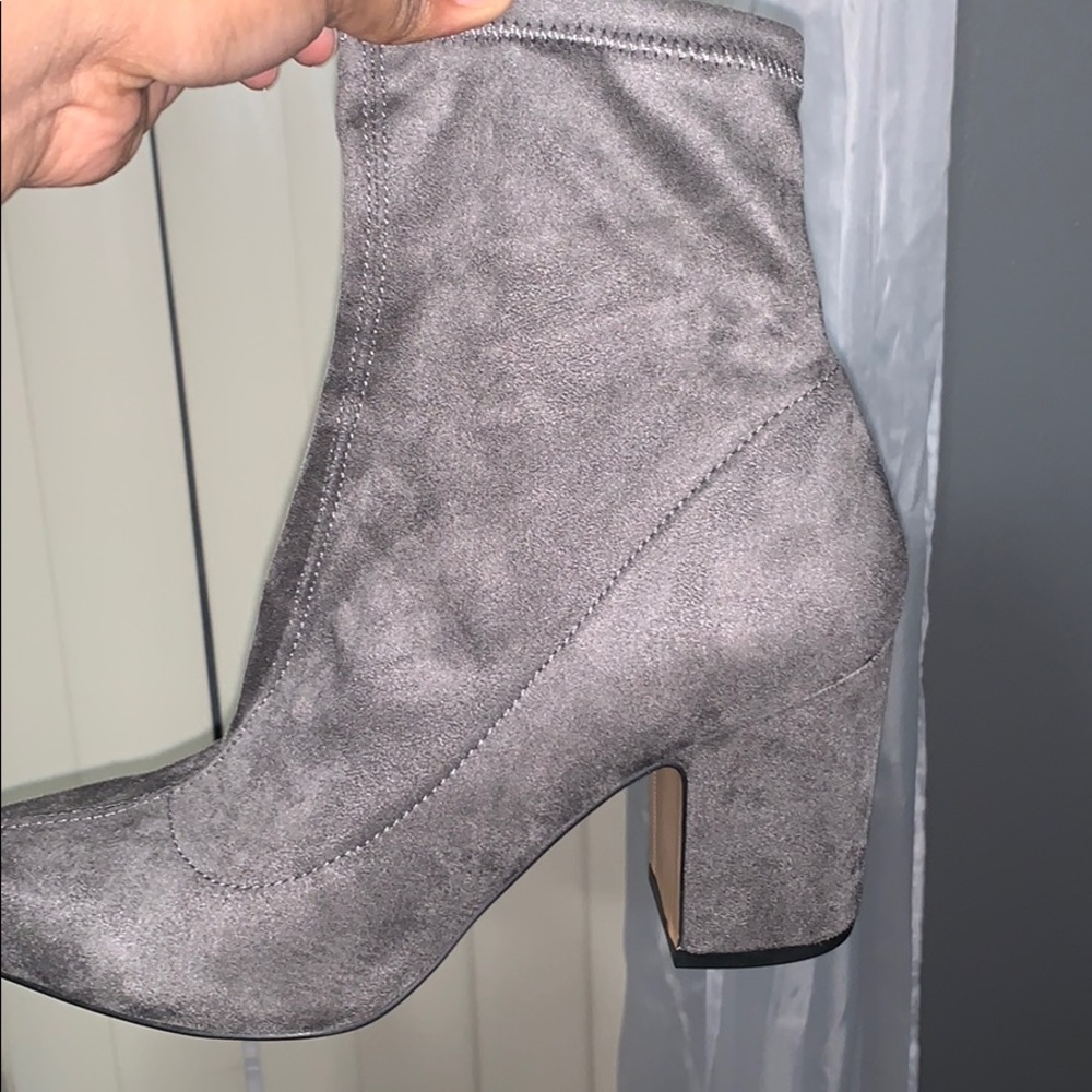 Steve Madden LIEVE gray sock boot